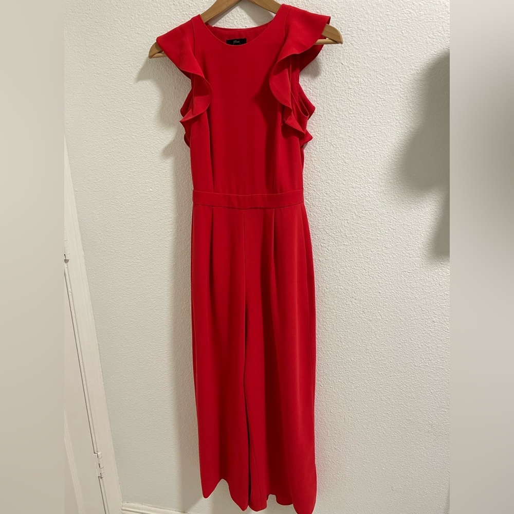 J. Crew Vibrant Red jumpsuit -as is